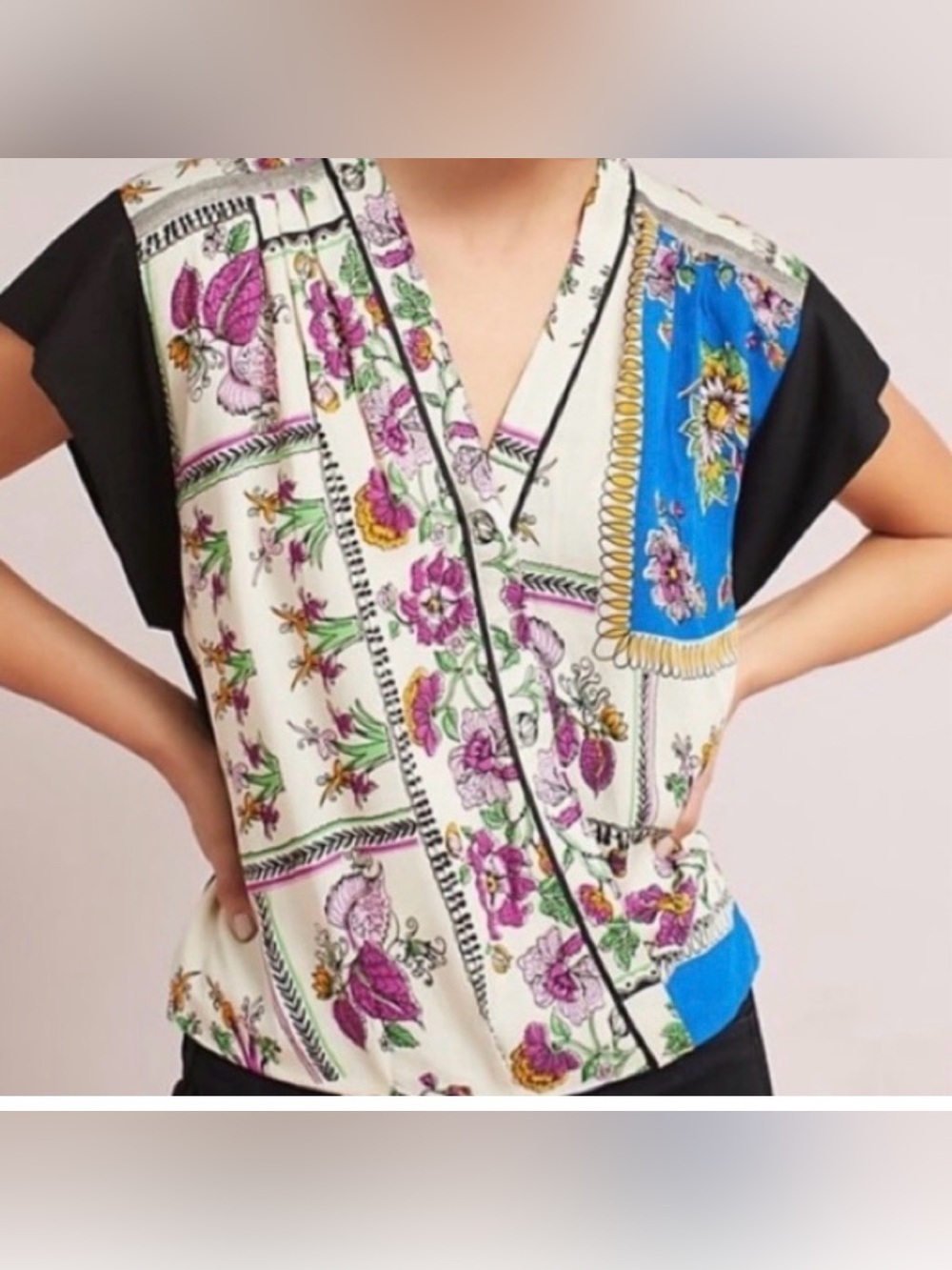Anthropologie TINY Cara Wrap Top- XS‎